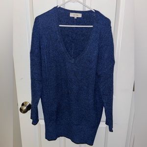 JOHN JENN Oversized Sweater, Blue, Size Medium